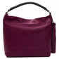 Pompei Donatella Burgundy Leather Women Shoulder Bag