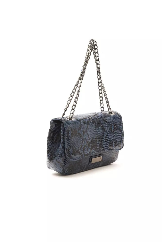 Pompei Donatella Blue Leather Women Crossbody Bag