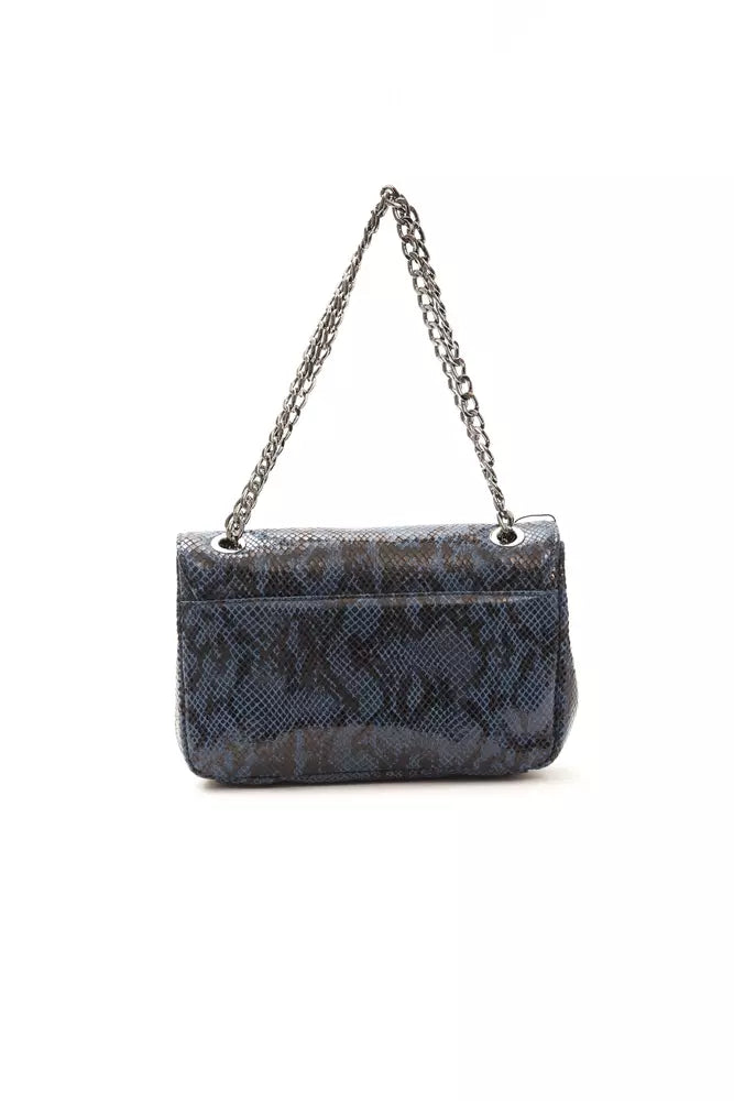 Pompei Donatella Blue Leather Women Crossbody Bag