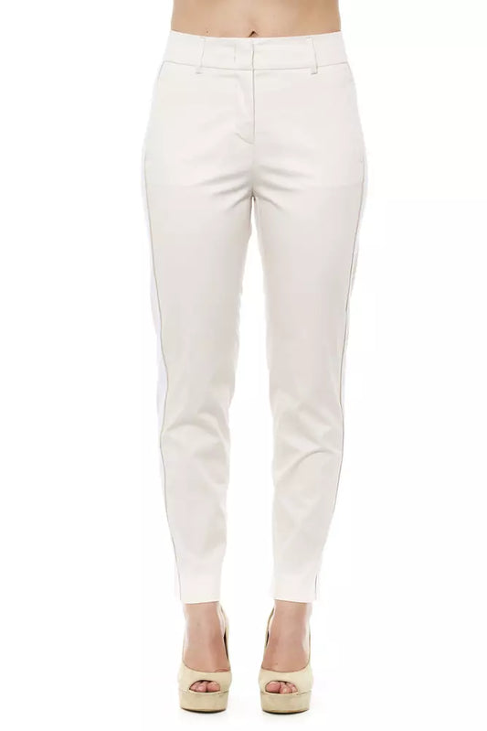 Peserico Beige Cotton Women Trouser