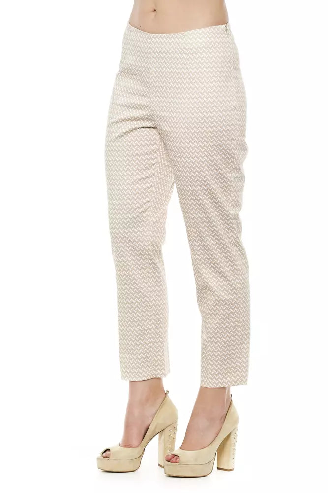 Peserico Beige Cotton Women Pant