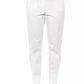 Peserico White Cotton Women Trouser