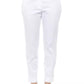 Peserico White Cotton Women Trouser