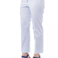 Peserico Light-Blue Cotton Women Trouser