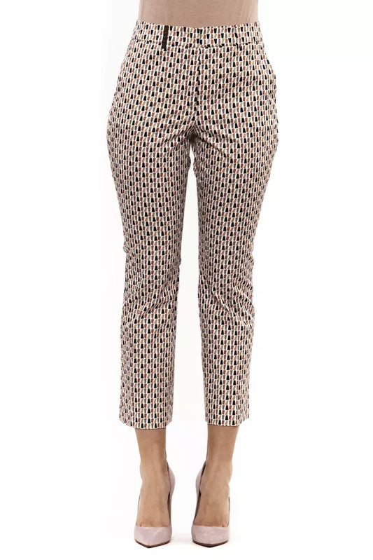 Peserico Multicolor Cotton Women Trouser