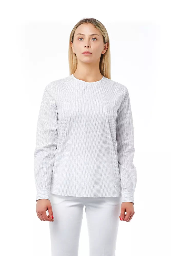 Bagutta White Cotton Women Blouse