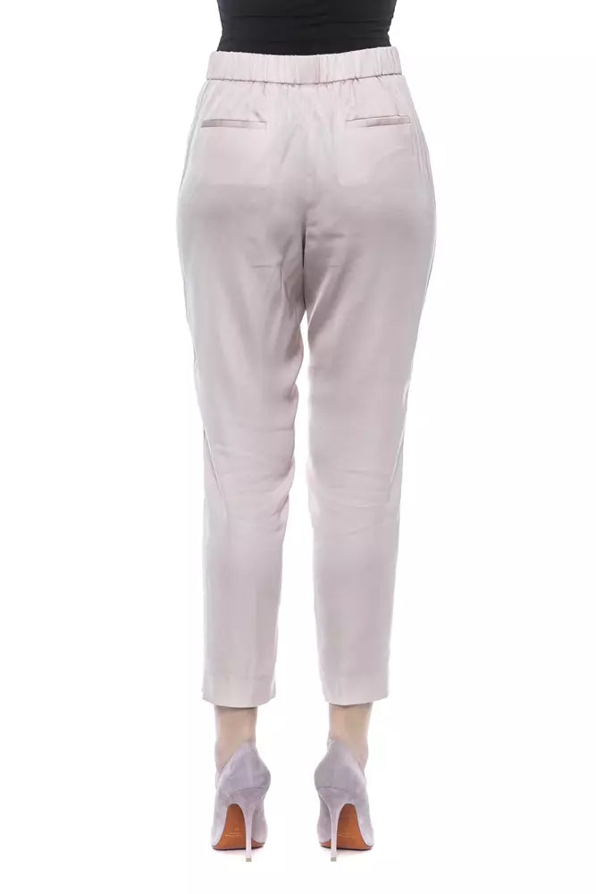 Peserico Pink Viscose Women Pant