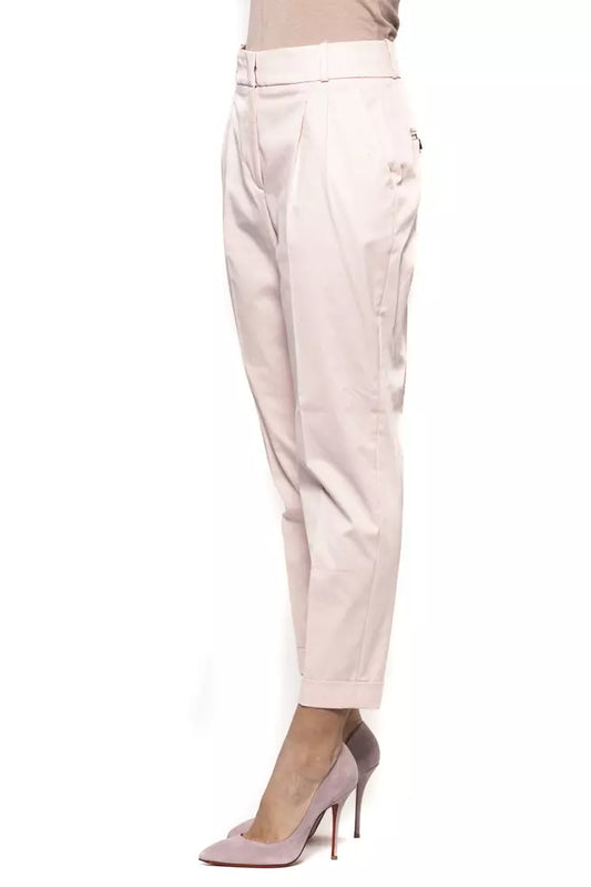 Peserico Pink Cotton Women Trouser