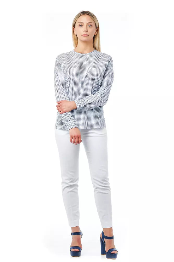 Bagutta Light-blue Cotton Women Blouse