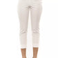 Peserico White Cotton Women Trouser