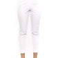 Peserico White Cotton Women Trouser