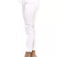 Peserico White Cotton Women Trouser