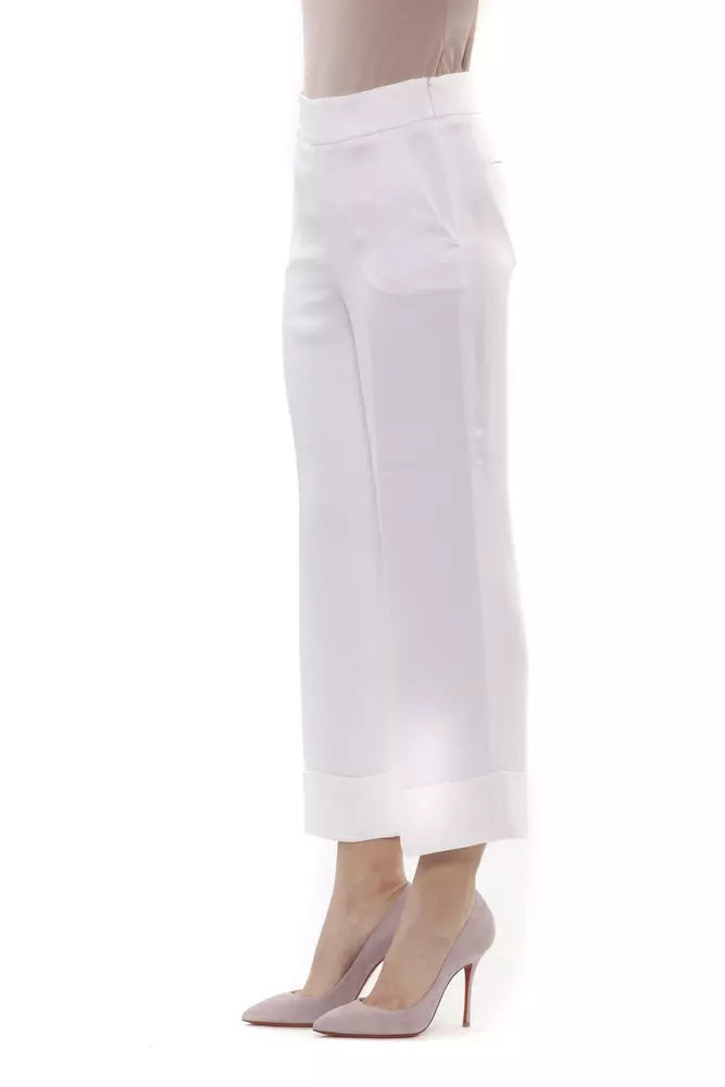 Peserico White Viscose Women Pants