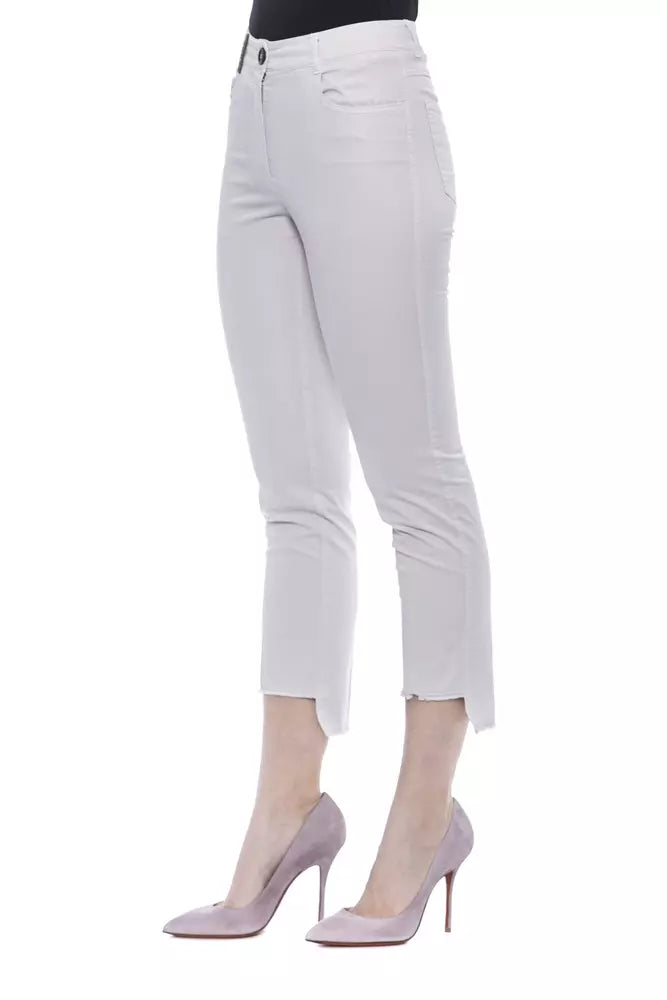 Peserico Beige Cotton Women Pant