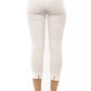 Peserico White Cotton Women Trouser