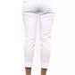 Peserico White Cotton Women Trouser