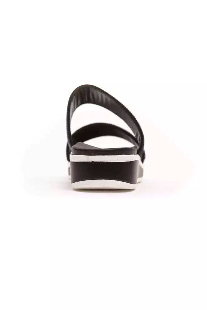 Péché Originel Black Textile Women Sandal