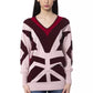 BYBLOS Burgundy Wool Women Sweater