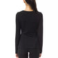 BYBLOS Black Viscose Women Top