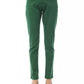 BYBLOS Green Cotton Women Slim Pant