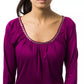 BYBLOS Purple Viscose Women Top