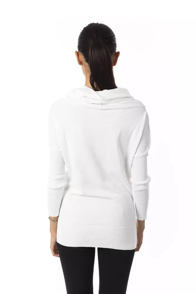 BYBLOS White Viscose Women Sweater