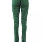 BYBLOS Green Cotton Women Slim Pant