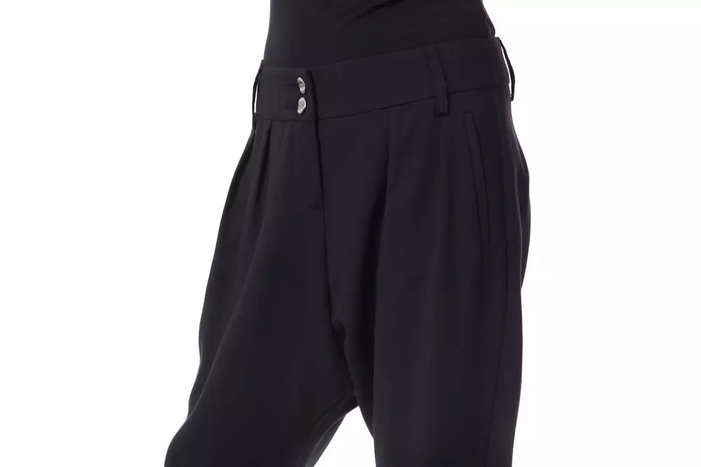 BYBLOS Black Polyester Women Pant