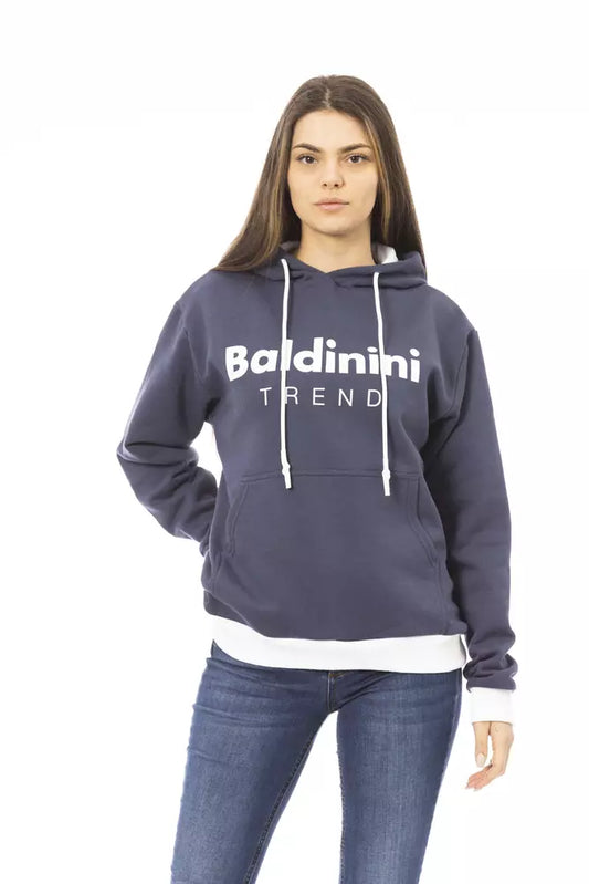 Baldinini Trend Blue Cotton Women Sweater