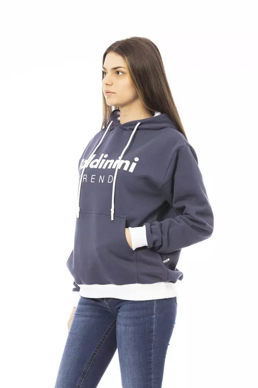 Baldinini Trend Blue Cotton Women Sweater