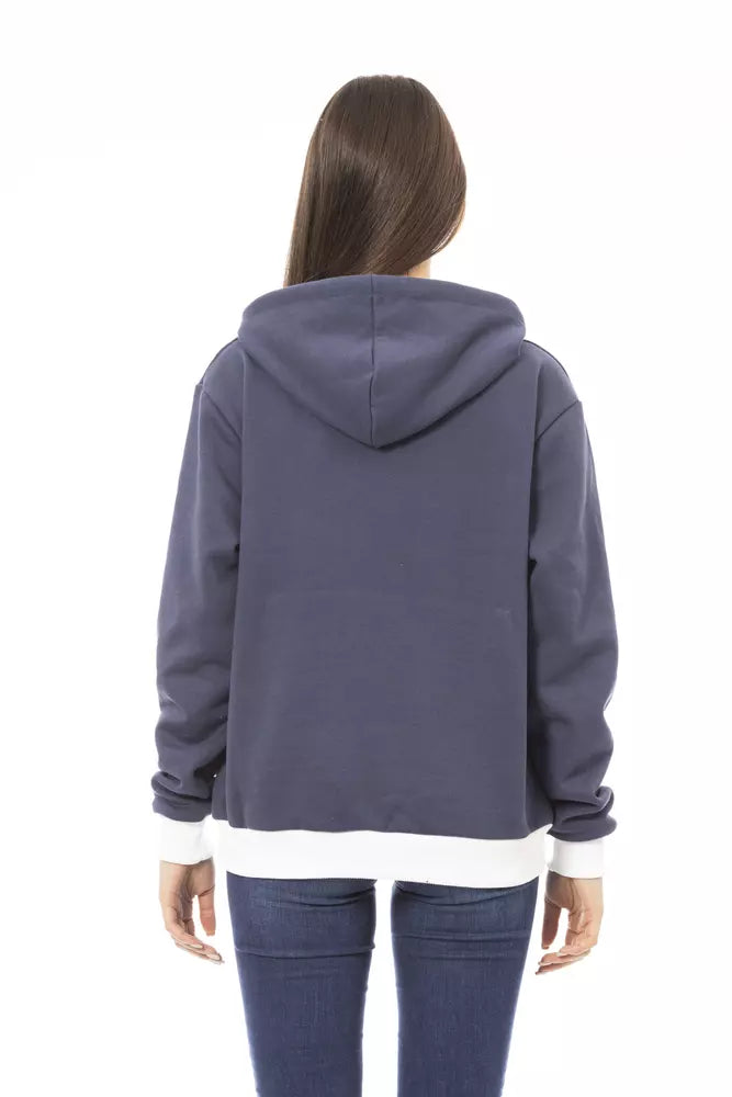 Baldinini Trend Blue Cotton Women Sweater