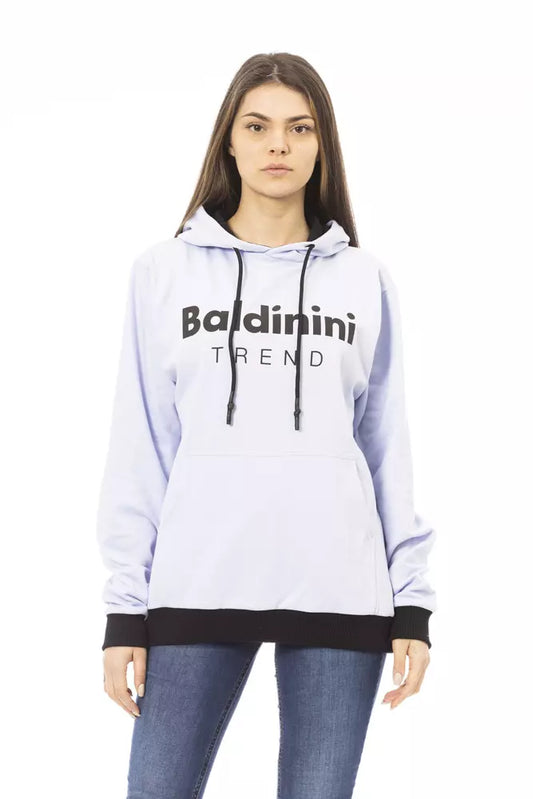 Baldinini Trend Purple Cotton Women Hoodie