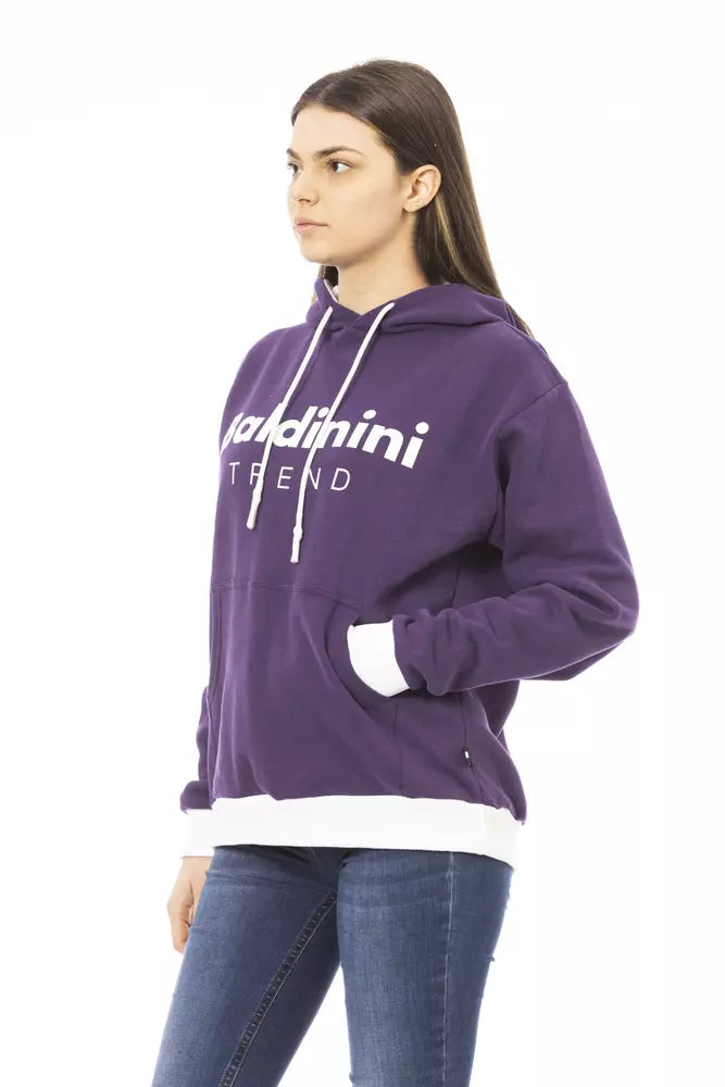 Baldinini Trend Purple Cotton Women Sweater