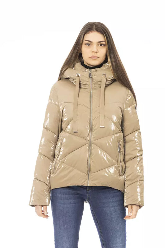 Baldinini Trend Beige Polyester Women Jacket