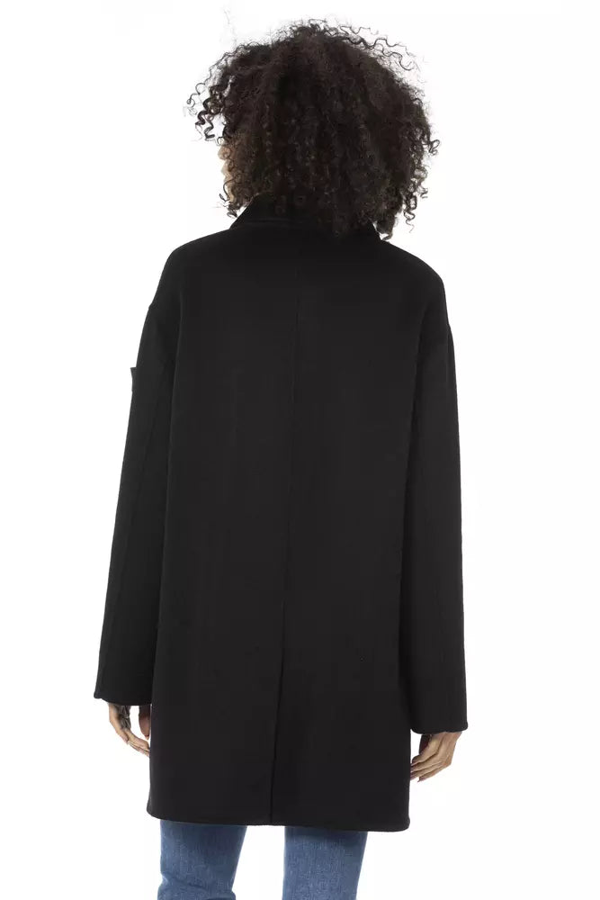 Baldinini Trend Black Wool Women Coat