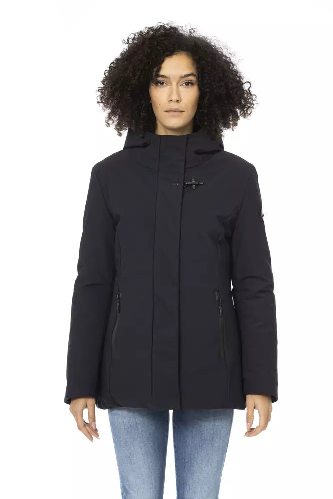 Baldinini Trend Blue Polyester Women Jacket