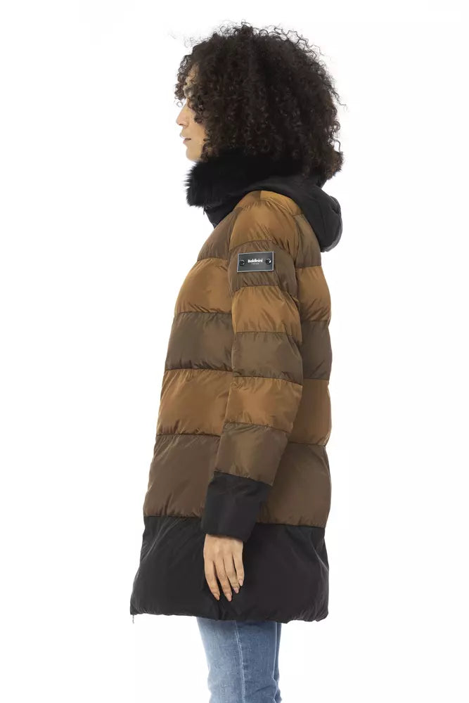 Baldinini Trend Brown Polyester Women Jacket