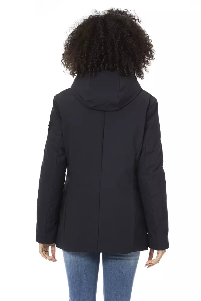 Baldinini Trend Blue Polyester Women Jacket