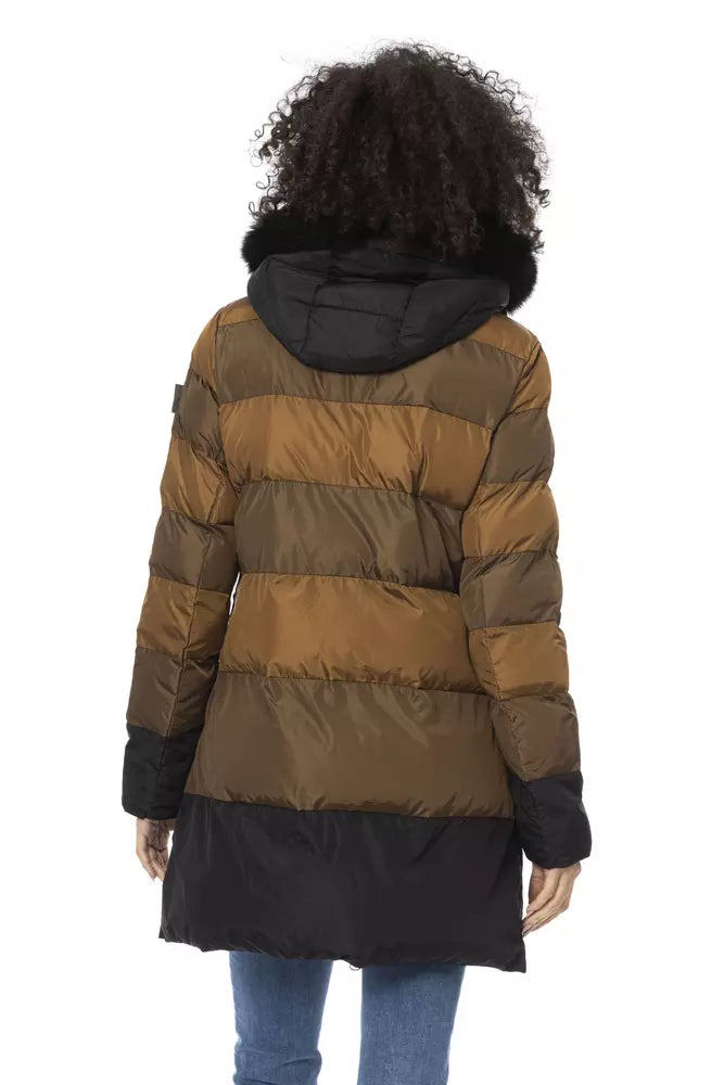 Baldinini Trend Brown Polyester Women Jacket