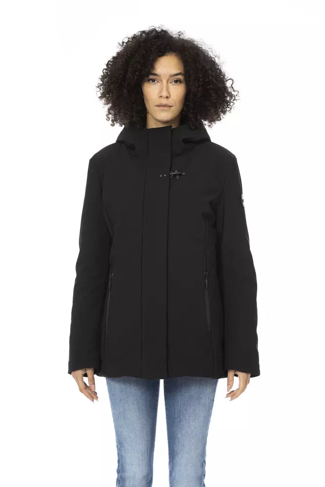 Baldinini Trend Black Polyester Women Jacket