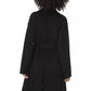 Baldinini Trend Black Wool Women Trench Coat