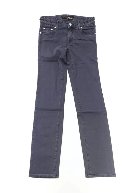 Jacob Cohen Blue Cotton-Like Women's Jean