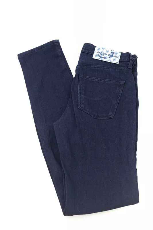 Jacob Cohen Blue Cotton Women's Slim Jean