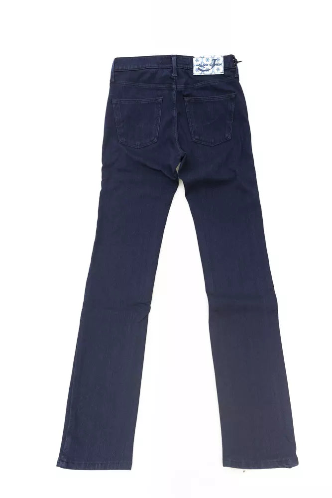 Jacob Cohen Blue Cotton Women's Slim Jean