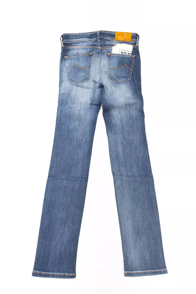 Jacob Cohen Blue Cotton Women Jeans