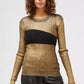 Custo Barcelona Gold Wool Women Sweater