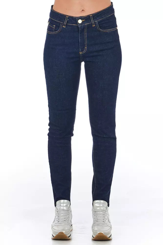 Frankie Morello Blue Denim Women Jeans