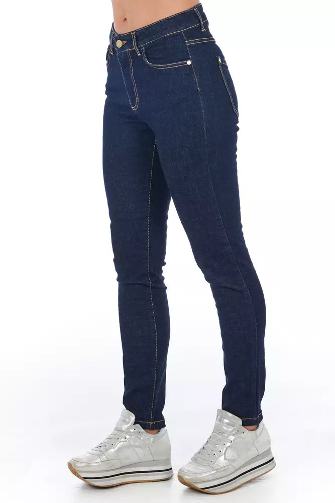 Frankie Morello Blue Denim Women Jeans