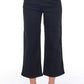 Frankie Morello Black Cotton Women Cropped Pant