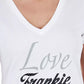 Frankie Morello White Cotton Women TShirt